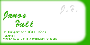 janos hull business card